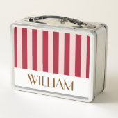 Farbenfrohe Retro-Personalisierte Geschenke Vorlag Metall Brotdose (Rückseite)