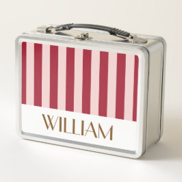 Farbenfrohe Retro-Personalisierte Geschenke Vorlag Metall Brotdose