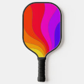Farbenfrohe Retro Pickleball Schläger (Rückseite)