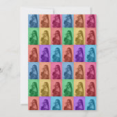 Farbenfrohe Retro Pop Modernes Foto Grill Einladung (Rückseite)