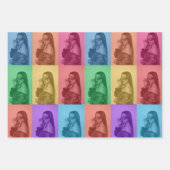 Farbenfrohe Retro Pop Modernes Foto Grill Geschenkpapier Set (Vorderseite 2)