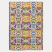 Farbenfrohe Retro Psychedelic Kaleidoskop Abstrakt Decke (Vorderseite Vertikal)