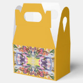 Farbenfrohe Retro Psychedelic Kaleidoskop Abstrakt Geschenkschachtel (Geöffnet)