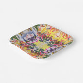 Farbenfrohe Retro Psychedelic Kaleidoskop Abstrakt Pappteller (Gewinkelt)