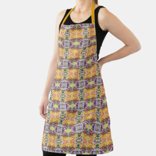 Farbenfrohe Retro-Psychedelische-Kaleidoskop-Abstr Schürze