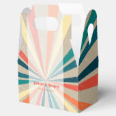 Farbenfrohe Retro-Rainbow-Sonnenbrust-Hochzeit Geschenkschachtel (Geöffnet)