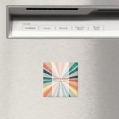 Farbenfrohe Retro-Rainbow-Sonnenbrust-Hochzeit Magnet (In Situ (Geschirrspüler))