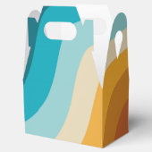 Farbenfrohe Retro-Regenbogen-Abstrakte Wellen Geschenkschachtel (Geöffnet)