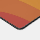 Farbenfrohe Retro-Regenbogen-Abstrakte Wellen Schreibtischunterlage (Ecke)