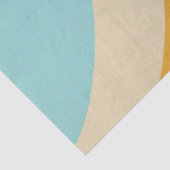 Farbenfrohe Retro-Regenbogen-Abstrakte Wellen Seidenpapier (Ausschnitt)