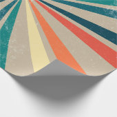 Farbenfrohe Retro-Regenbogen-Sonnenbrust Geschenkpapier (Ecke)