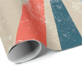 Farbenfrohe Retro-Regenbogen-Sonnenbrust Geschenkpapier (Rolleneckpunkt)