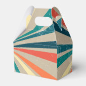 Farbenfrohe Retro-Regenbogen-Sonnenbrust Geschenkschachtel (Rückseite)