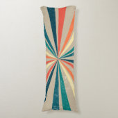 Farbenfrohe Retro-Regenbogen-Sonnenbrust Seitenschläferkissen (Vorderseite Vertikal)