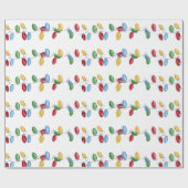 Farbenfrohe Retro-Saitenbeleuchtung, Packpapier (Flach)