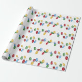 Farbenfrohe Retro-Saitenbeleuchtung, Packpapier (Ungerollt)