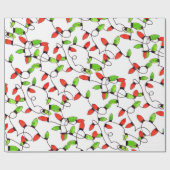 Farbenfrohe Retro-Saitenbeleuchtung, Packpapier (Flach)