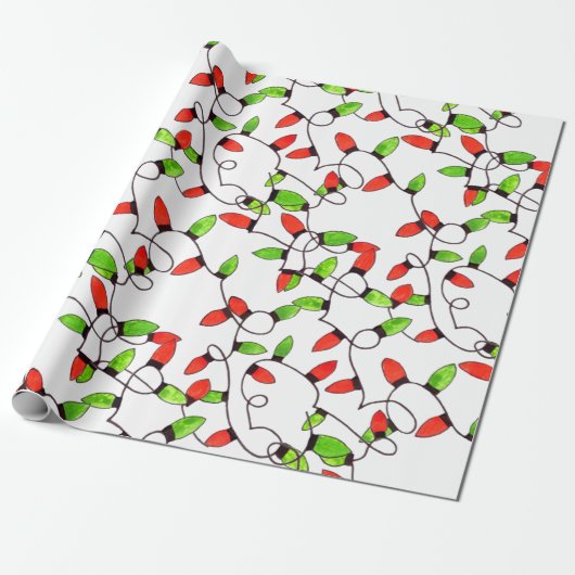 Farbenfrohe Retro-Saitenbeleuchtung, Packpapier (Ungerollt)
