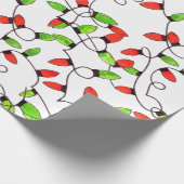 Farbenfrohe Retro-Saitenbeleuchtung, Packpapier (Ecke)