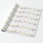 Farbenfrohe Retro-Saitenbeleuchtung, Packpapier (Ungerollt)