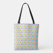 Farbenfrohe Retro-Schneeflocken Weihnachten  Tasche (Rückseite)