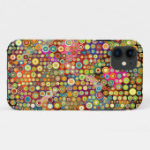Farbenfrohe Retro Spots + Ihre Idee Case-Mate iPhone Hülle (Rückseite (Horizontal))