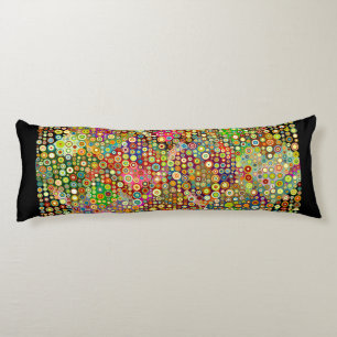 Farbenfrohe Retro Spots + Ihre Idee Seitenschläferkissen