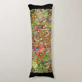 Farbenfrohe Retro Spots + Ihre Idee Seitenschläferkissen (Vorderseite Vertikal)