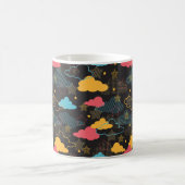 Farbenfrohe Retro Starry Sky Art Muster II Kaffeetasse (Mittel)