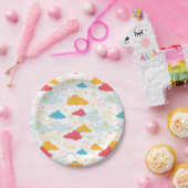 Farbenfrohe Retro Starry Sky Art Muster Pappteller (Party)