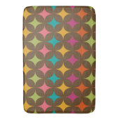 Farbenfrohe Retro-Sternexplosionen aus dem Mittela Badematte (Vorderseite Vertikal)