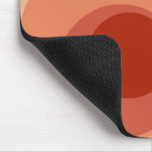 Farbenfrohe Retro-Stil Kreise Design Mousepad (Ecke)
