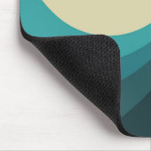 Farbenfrohe Retro-Stil Kreise Design Mousepad (Ecke)