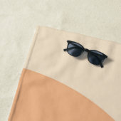 Farbenfrohe Retro-Stil Kreise Design Strandtuch (Beispiel)