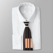 Farbenfrohe Retro-Streifen Krawatte (Gebunden)