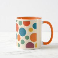Farbenfrohe Retro Style Polka Dot