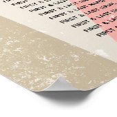 Farbenfrohe Retro Sunburst Wedding Chart Poster (Ecke)