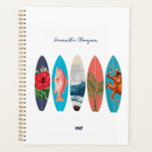 Farbenfrohe Retro-Surfboards Muster-Individuelle N Planer (Vorderseite)