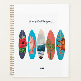 Farbenfrohe Retro-Surfboards Muster-Individuelle N Planer