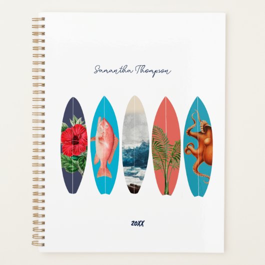 Farbenfrohe Retro-Surfboards Muster-Individuelle N Planer (Vorderseite)