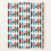 Farbenfrohe Retro-Surfboards Muster-Individuelle N Planer (Rückseite)