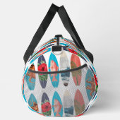 Farbenfrohe Retro-Surfbretter-Muster Zurück zur Sc Duffle Bag (Rechts)