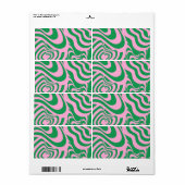 Farbenfrohe Retro Swirl Groovy Y2K Muster (Vorne)
