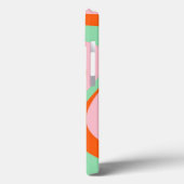 Farbenfrohe Retro Swirl Groovy Y2K Muster Case-Mate iPhone Hülle (Rückseite / Links)