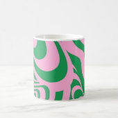Farbenfrohe Retro Swirl Groovy Y2K Muster Kaffeetasse (Mittel)