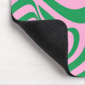 Farbenfrohe Retro Swirl Groovy Y2K Muster Mousepad (Ecke)
