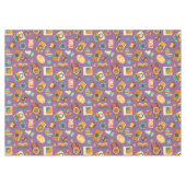 Farbenfrohe Retro-Tischdecke Groovy Pastell-Akzent Tischdecke (Vorderseite (Horizontal))