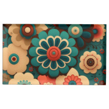 Farbenfrohe Retro-Vintage Blume