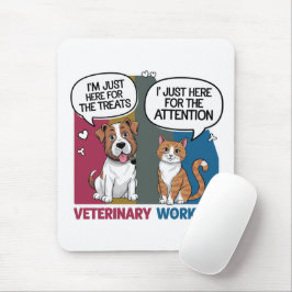 Farbenfrohe Retro Vintage Tierarzneimittel Mousepad