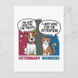 Farbenfrohe Retro Vintage Tierarzneimittel Postkarte